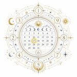 A mystical numerology illustration representing a birth number