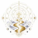 A mystical numerology illustration representing a life path number