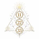 A mystical numerology illustration representing a master number