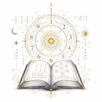 A mystical illustration representing a numerology reading