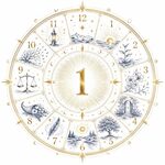 A mystical numerology illustration representing a personal year number